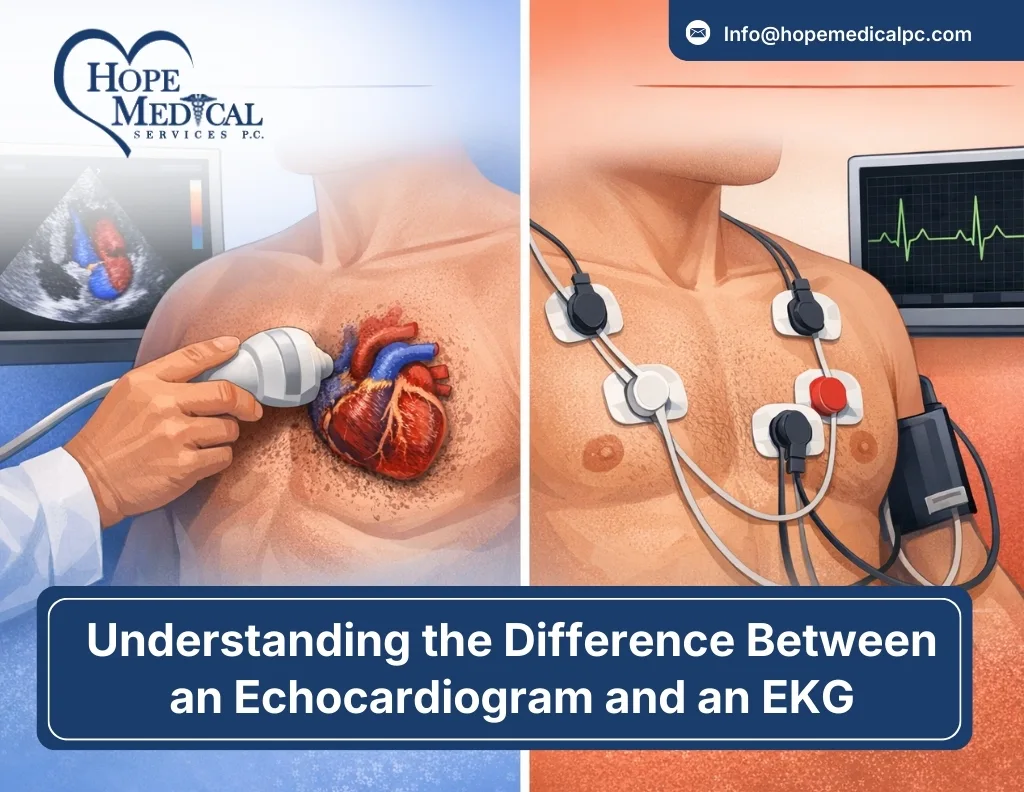 Understanding the Difference Between an Echocardiogram and an EKG